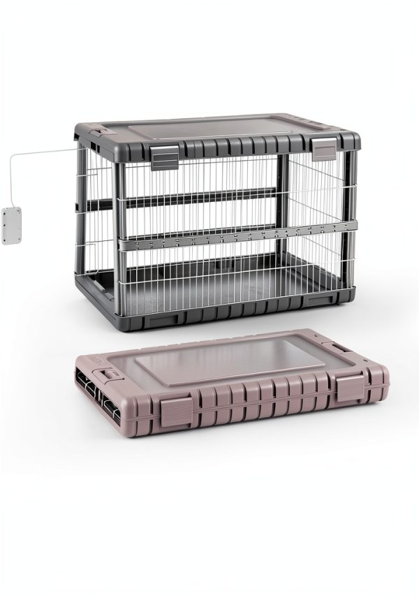 Apollo Foldable Dog Crate Collapsible Wheels Escape Proof-6