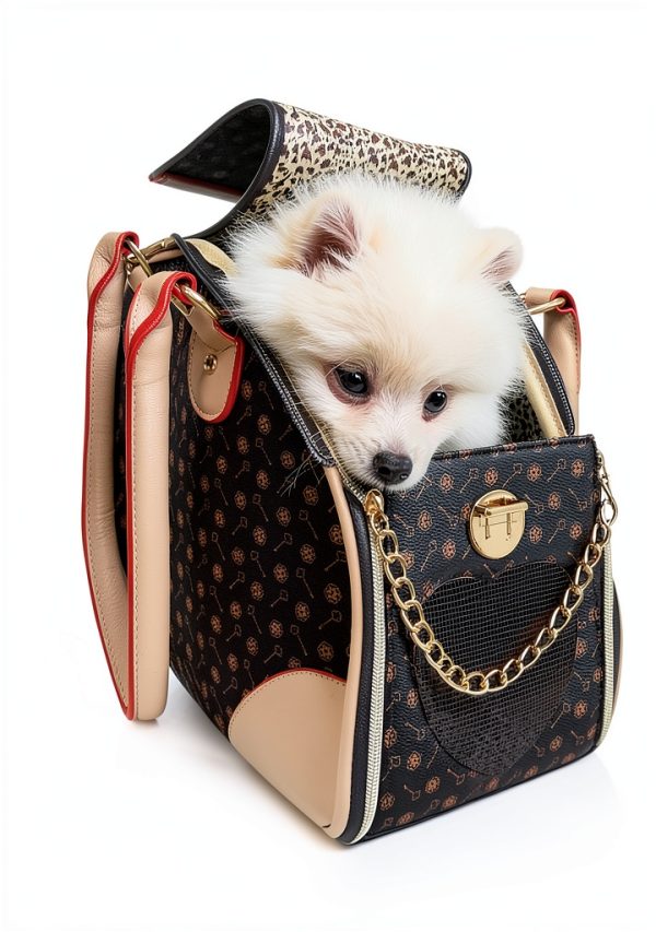 Adrienes Choice Pet Carrier Airline Approved PU Leather-1