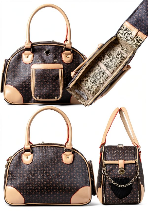 Adrienes Choice Pet Carrier Airline Approved PU Leather-5