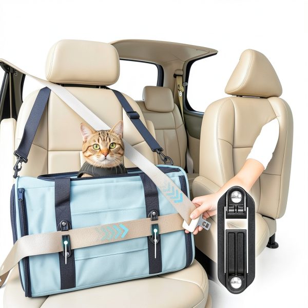 Petsfit Airline Approved Cat Carrier Safety Design Travel-1