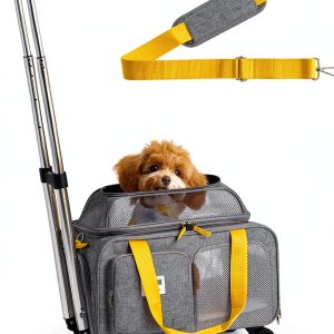 Chengjian Pet Carrier Airline Approved Rolling Wheels-0