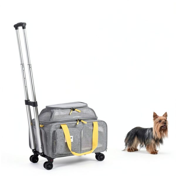 Chengjian Pet Carrier Airline Approved Rolling Wheels-2