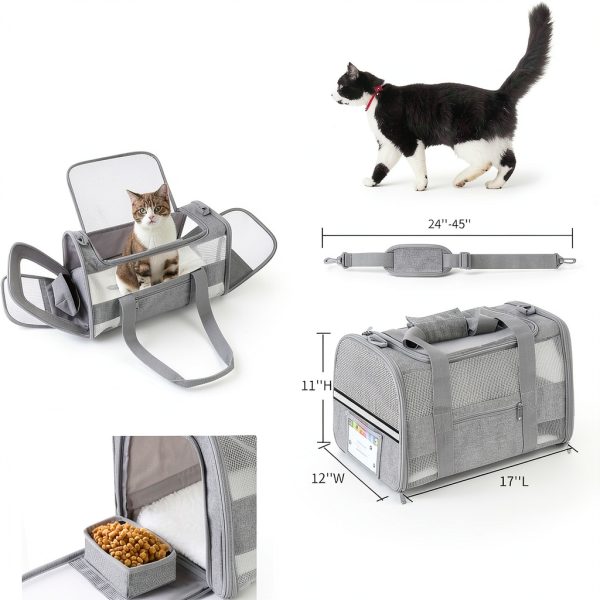 CUSSIOU Airline Approved Pet Carrier Soft Sided Lightweight-1