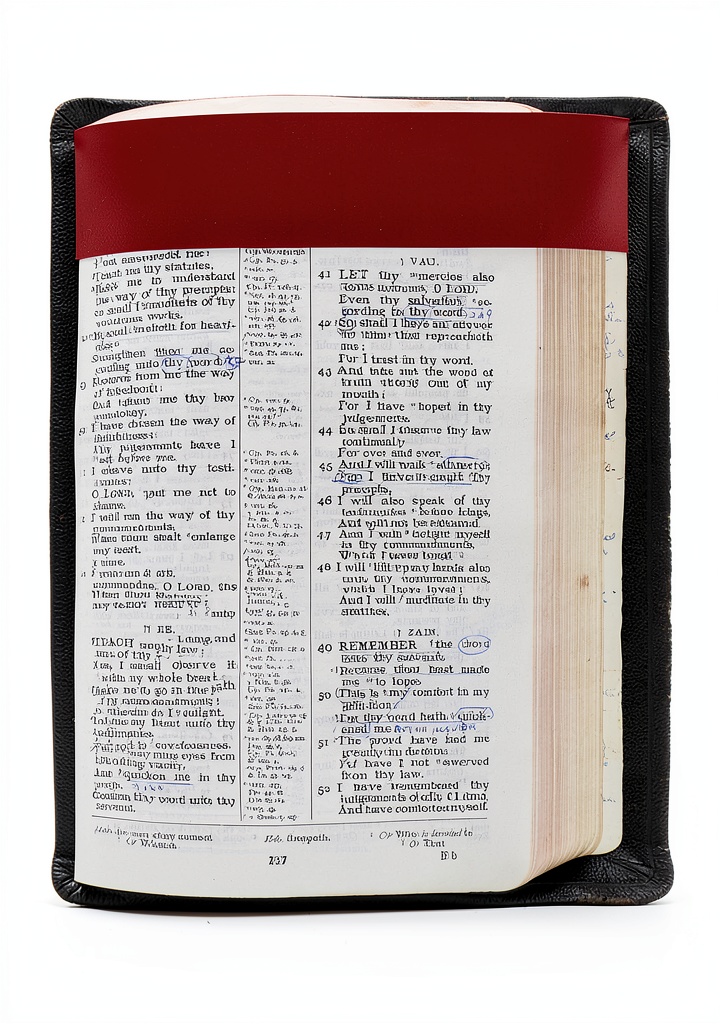 Bible Summary eBook open on a tablet showing enhanced typesetting