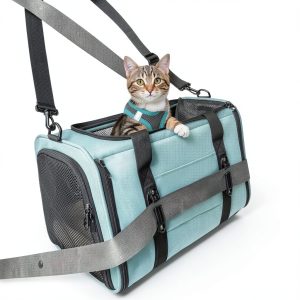Petsfit Airline Approved Cat Carrier Safety Design Travel-0