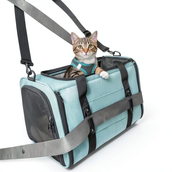Petsfit Airline Approved Cat Carrier Safety Design Travel-0