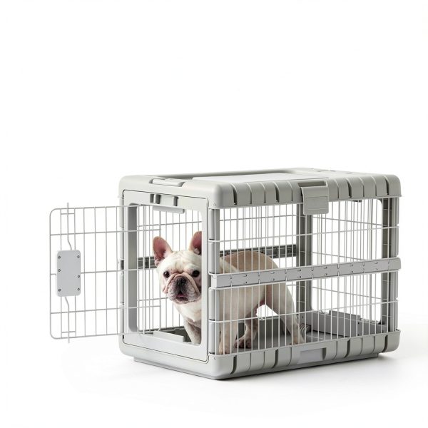 Apollo Foldable Dog Crate Collapsible Wheels Escape Proof-1