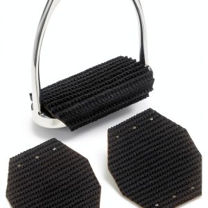 Millenium Super Comfort Wrap-around Stirrup Iron Pads, Black, 4.75-0