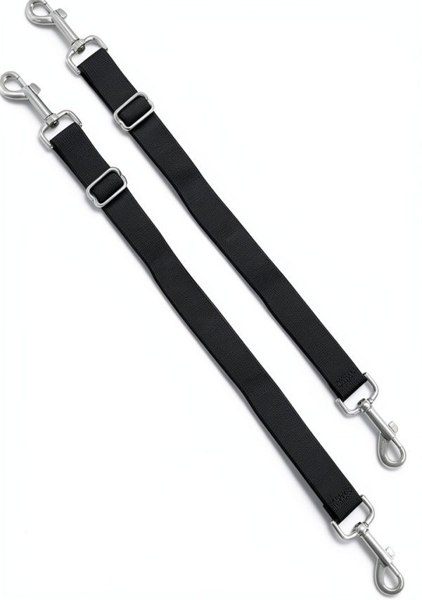 Harrison Howard Essential Elastic Replacement Belly Surcingle Straps Double Swivel Snaps Adjustable Length-0