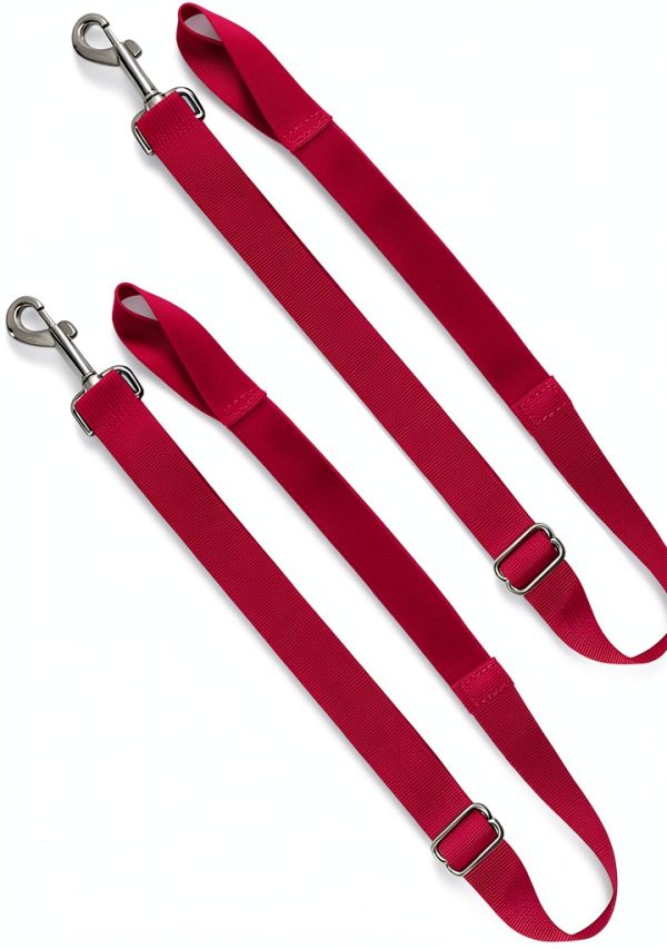Half Way Elastic Horse Leg Straps Harrison Howard Rose Pink XL-0