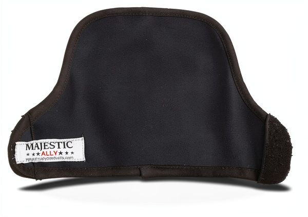 Majestic Ally Neoprene Cinch Buckle Protector Cover, Pair, for Horse Comfort and Protection, Black-1