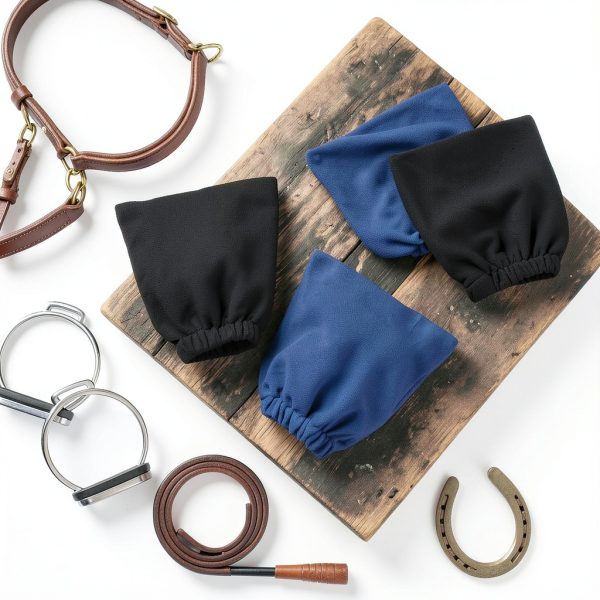 Stirrup Covers Sunnymove English Saddle Iron Saver 4 Piece Mohair Set-2