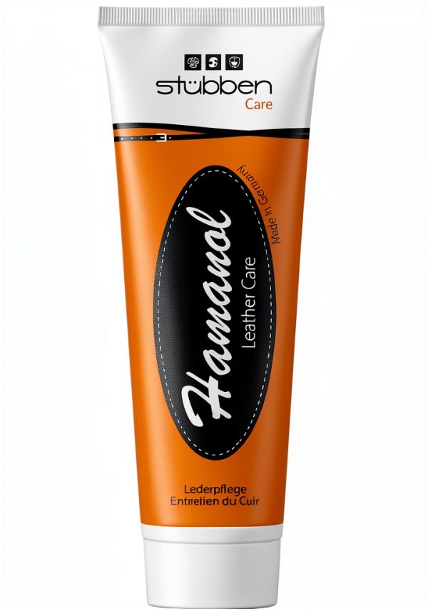 Stubben Hamanol Leather Dressing - Orange 250g Non-Greasy Tube-0