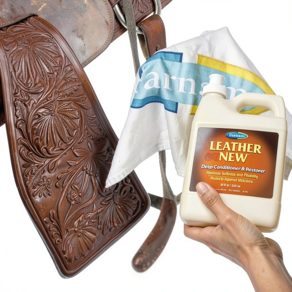 Farnam Leather Deep Cleaning Conditioner and Restorer for Saddles 32-1