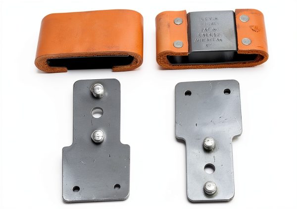 2-1/2 Leather Wrapped Genuine Blevins Buckles Set Vertical Post Western Saddle-0