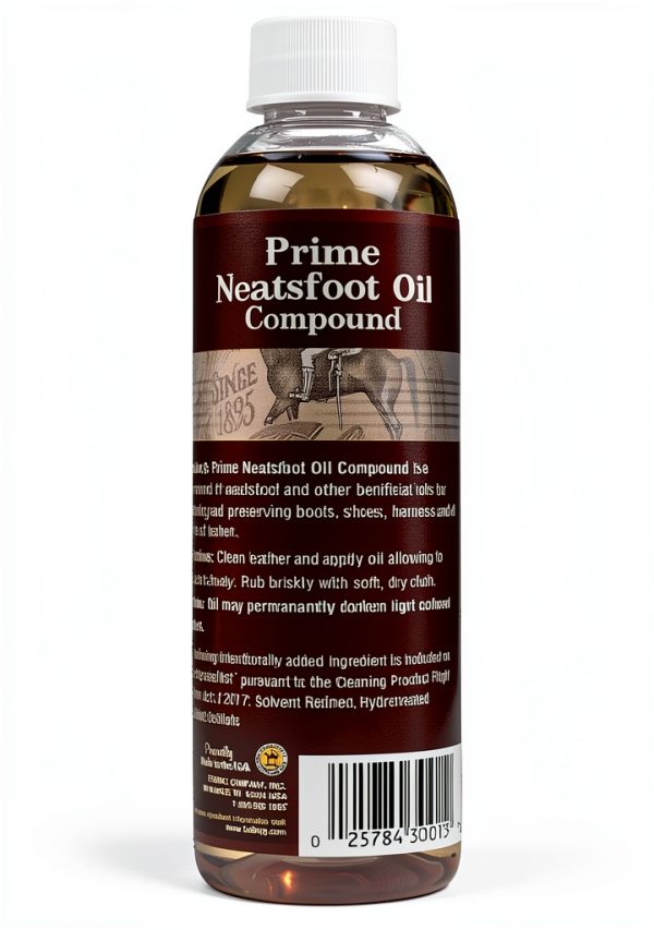 Neatsfoot Oil Fiebing's Leather Conditioner 8 oz Synthetic Natural Oil-5