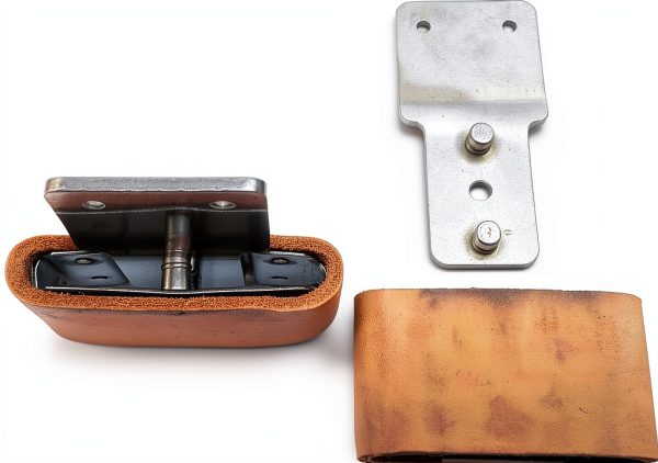 2-1/2 Leather Wrapped Genuine Blevins Buckles Set Vertical Post Western Saddle-2
