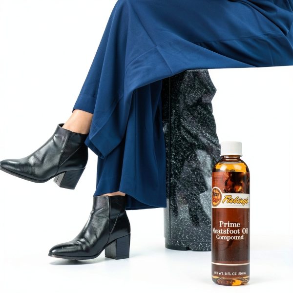 Neatsfoot Oil Fiebing's Leather Conditioner 8 oz Synthetic Natural Oil-1