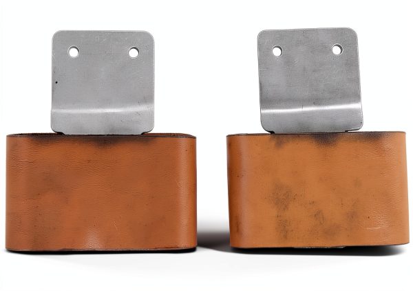 2-1/2 Leather Wrapped Genuine Blevins Buckles Set Vertical Post Western Saddle-1