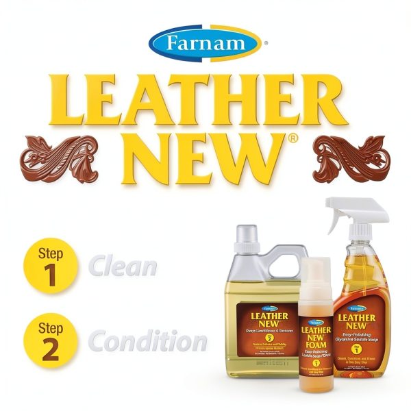 Farnam Leather Deep Cleaning Conditioner and Restorer for Saddles 32-5