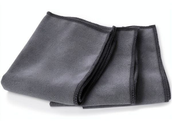 ECP Equine Comfort Products Microfiber Tack Cleaning Towels, Lifts Dirt, Dust & Sweat from Saddles, Bridles & Girths, Polishes Metal & Boots, Chemical-Free Leather Care, for Shows & Daily Use, 3-Pack-1
